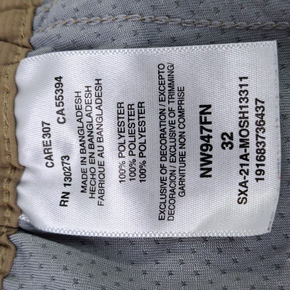 Wrangler Men's Performance Elastic Waist Outdoor Shorts Size  32 Elmwood - Picture 12 of 14